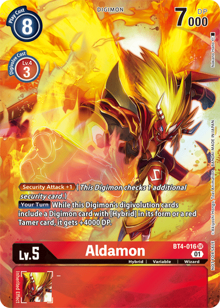 Digimon - Great Legend - BT4-016 : Aldamon (Alternate Art) (7827452494071)