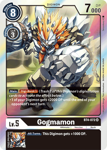 Digimon - Great Legend - BT4-072 : Gogmamon (Super Rare) (7827446857975)