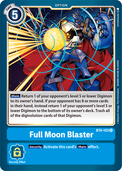Great Legend - BT4-103 : Full Moon Blaster (Option Rare) (6912508723366)