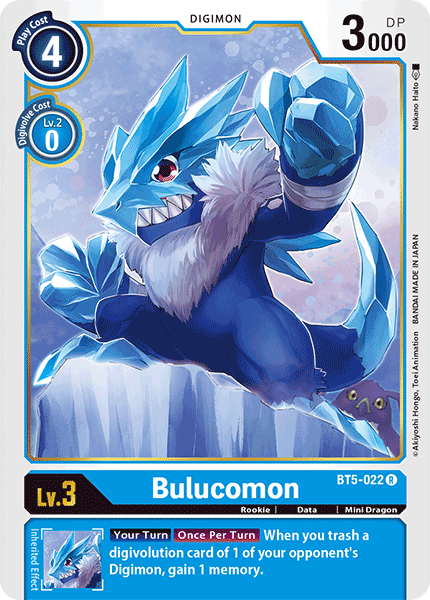 Digimon - Battle Of Omni - BT5-022 : Bulucomon (Rare) (7828531970295)