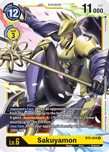 Digimon - Battle Of Omni - BT5-044 : Sakuyamon (Rare) (7828547993847)