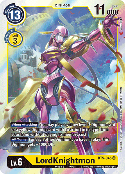 Digimon - Battle Of Omni - BT5-045 : LordKnightmon (Super Rare) (7828555432183)