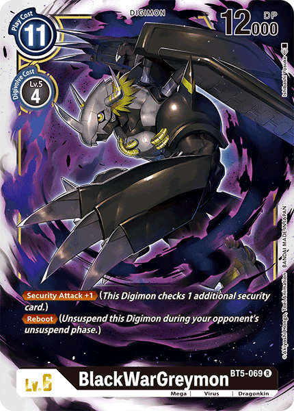 Digimon - Battle Of Omni - BT5-069 : BlackWarGreymon (Rare) (7828549828855)
