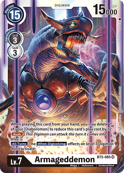 Digimon - Battle Of Omni - BT5-085 : Armageddemon (Super Rare) (7828558151927)
