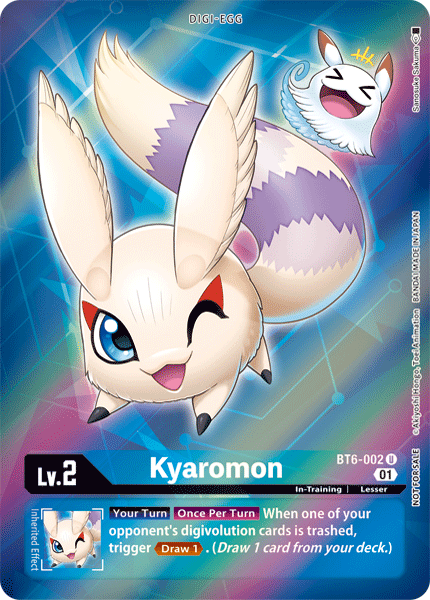 Digimon - Double Diamond - BT6-002 : Kyaromon (Alternate Art) (7828318748919)