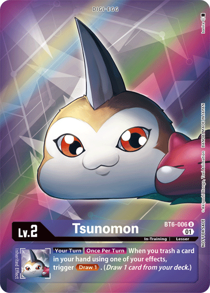 Digimon - Double Diamond - BT6-006 : Tsunomon (Alternate Art) (7828332380407)