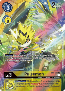 Digimon - Double Diamond - BT6-033 : Pulsemon (Alternate Art) (7828369998071)
