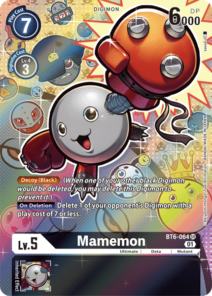 Digimon - Double Diamond - BT6-064 : Mamemon (Alternate Art) (7828371439863)