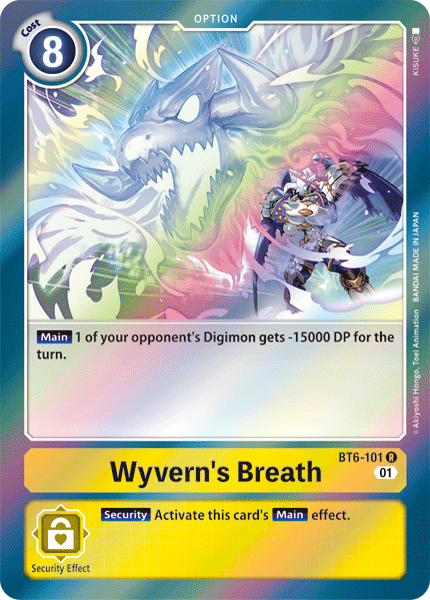 Double Diamond - BT6-101 : Wyvern's Breath (Option Rare) (7140198121638)