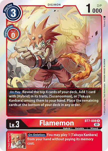 Next Adventure - BT7-008 : Flamemon (Foil) (7546767933687)