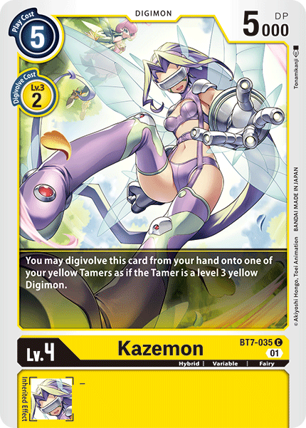 Next Adventure - BT7-035 : Kazemon (Non Foil) (7546791428343)