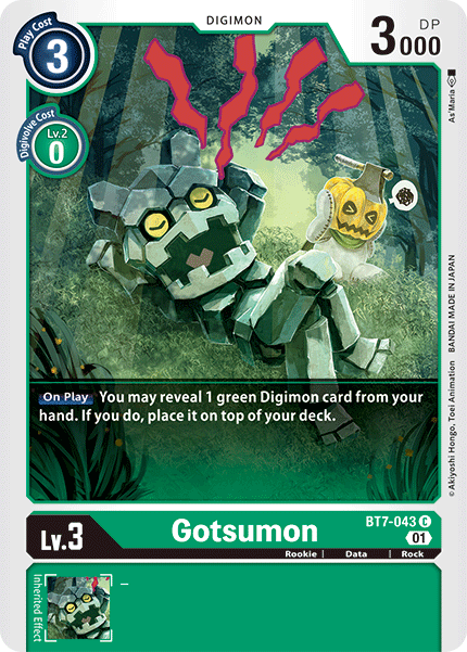 Next Adventure - BT7-043 : Gotsumon (Non Foil) (7546792476919)