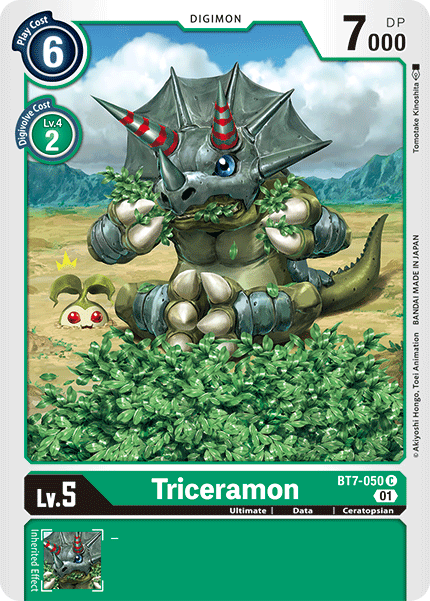 Next Adventure - BT7-050 : Triceramon (Non Foil) (7546792935671)