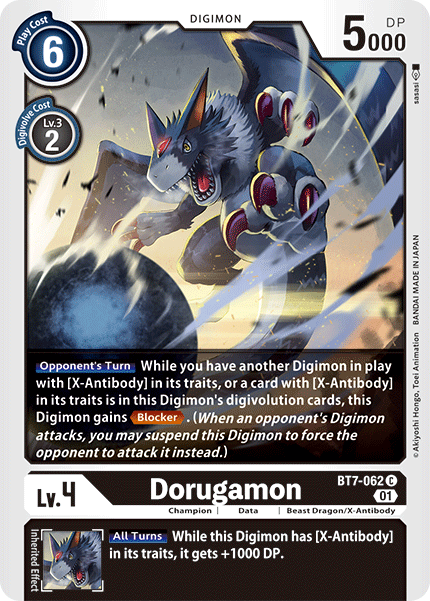 Next Adventure - BT7-062 : Dorugamon (Non Foil) (7546793722103)