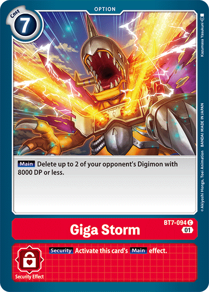 Next Adventure - BT7-094 : Giga Storm (Non Foil) (7546798375159)