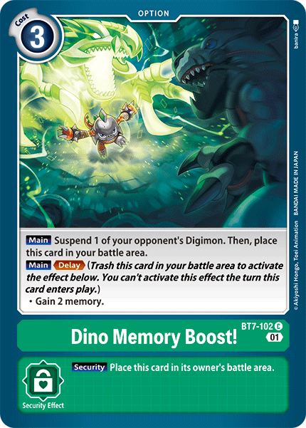 Next Adventure - BT7-102 : Dino Memory Boost! (Non Foil) (7546799128823)