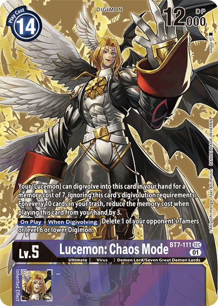 Next Adventure - BT7-111 : Lucemon: Chaos Mode (Secret Rare) (Alt Art) (7546746962167)