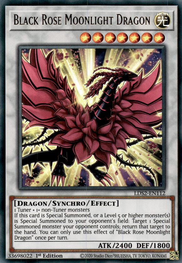 Legendary Duelist, Season 2 - LDS2-EN112 : Black Rose Moonlight Dragon (Gold) (Ultra Rare) (7512228430071)