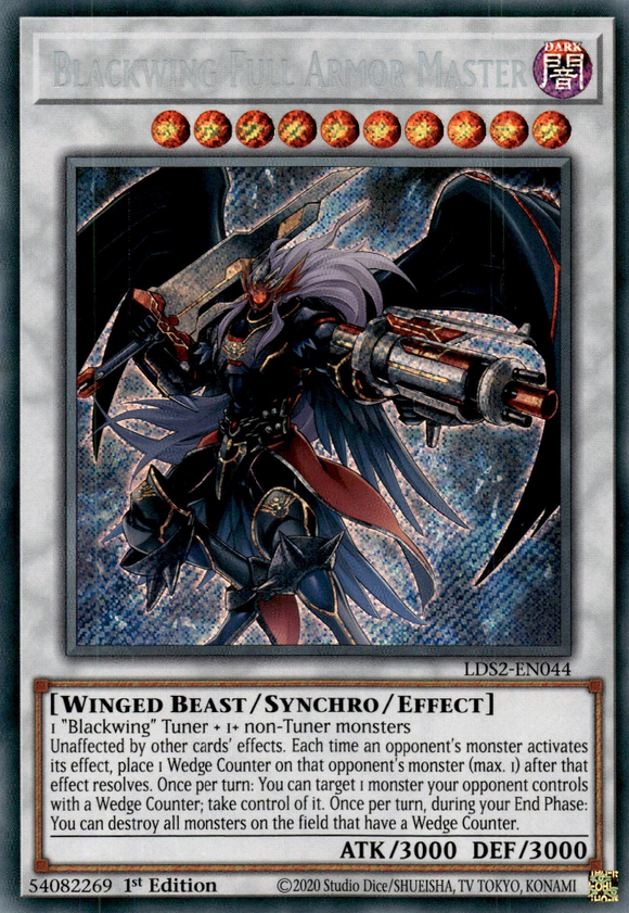 Legendary Duelist, Season 2 - LDS2-EN044 : Blackwing Full Armor Master (Secret Rare) (7512266637559)