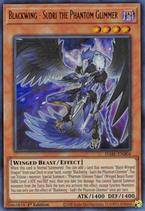 Darkwing Blast - DABL-EN004 : Blackwing - Sudri the Phantom Glimmer (Super Rare) - 1st Edition (7819974541559)