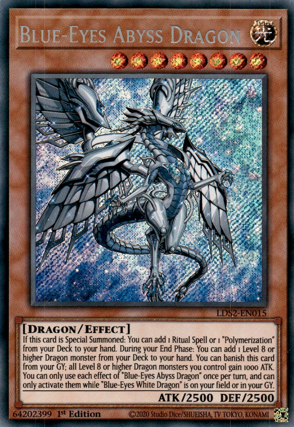 Legendary Duelist, Season 2 - LDS2-EN015 : Blue-Eyes Abyss Dragon (Secret Rare) (7512257265911)