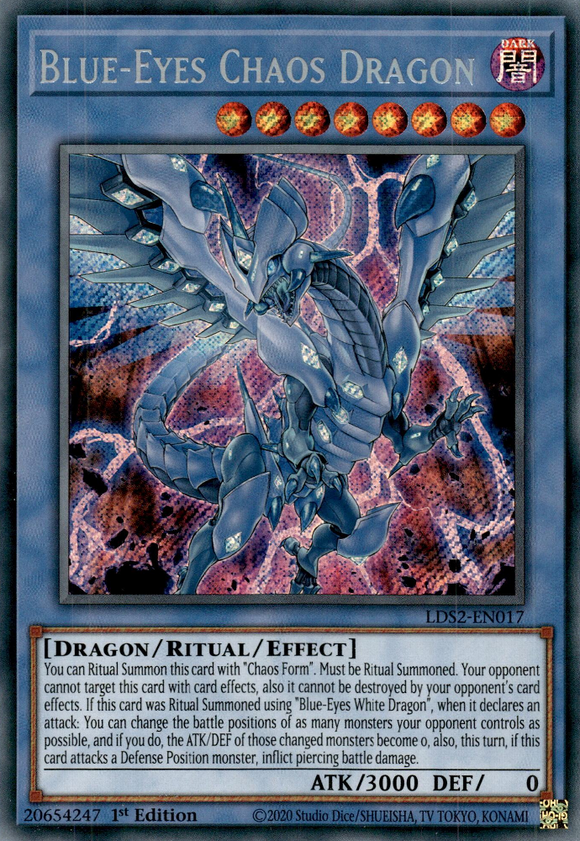 Legendary Duelist, Season 2 - LDS2-EN017 : Blue-Eyes Chaos Dragon (Secret Rare) (7512260870391)