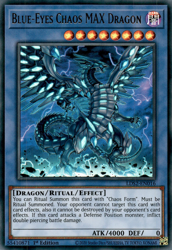 Legendary Duelist, Season 2 - LDS2-EN016 : Blue-Eyes Chaos MAX Dragon (Gold) (Ultra Rare) (7511603020023) (7511604592887)