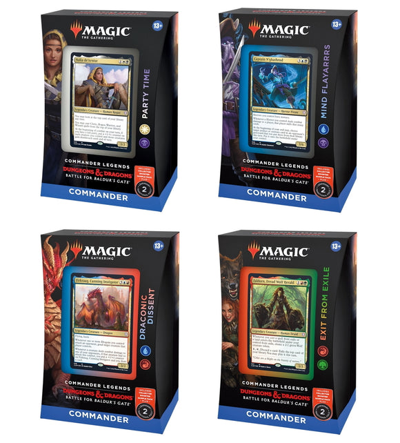 Magic The Gathering - Commander Deck - Battle for Baldur's Gate - 4x Bundle (7643862270199)