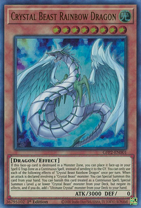 Ghosts From The Past: The Second Haunting - GFP2-EN001 : Crystal Beast Rainbow Dragon (Ultra Rare) - 1st Edition (7611546370295)