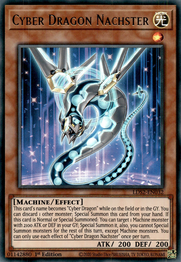 Legendary Duelist, Season 2 - LDS2-EN032 : Cyber Dragon Nachster (Gold) (Ultra Rare) (7511621632247) (7511622058231) (7511622254839) (7511622385911)