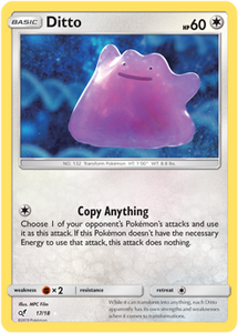 SUN AND MOON, Detective Pikachu - 17/18 : Ditto (Holo) (5467644854438)