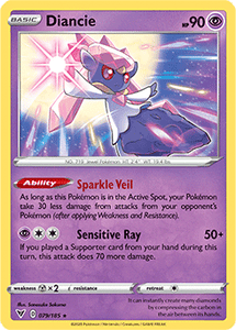 SWORD AND SHIELD, Vivid Voltage - 079/185 : Diancie (Holo) (5944451268774)