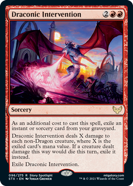 Strixhaven: School Of Mages - 096/275 : Draconic Intervention (Foil) (6847019974822)