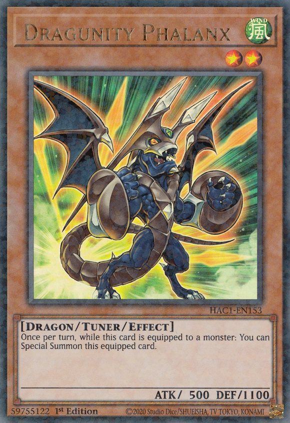 Hidden Arsenal: Chapter 1 - HAC1-EN153 : Dragunity Phalanx (Duel Terminal Ultra Parallel Rare) - 1st Edition (7556652531959)