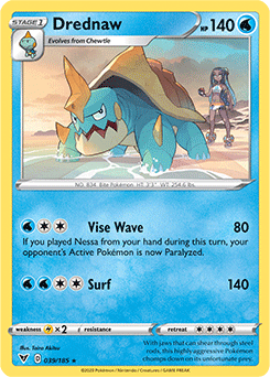 SWORD AND SHIELD, Vivid Voltage - 039/185 : Drednaw (Reverse Holo) (5944300863654)