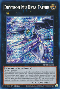 Tin of the Pharaoh's Gods - MP22-EN084 : Drytron Mu Beta Fafnir (Prismatic Secret Rare) - 1st Edition (7770744193271)