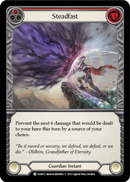 Everfest (1st Edition) - EVR033 : Steadfast (Red) (Non Foil) (7516374466807)