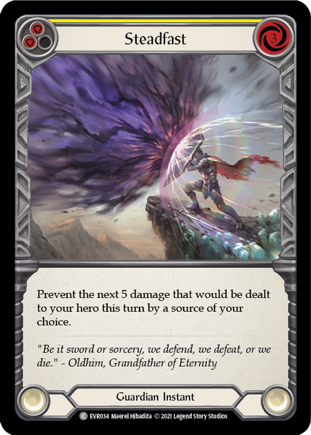 Everfest (1st Edition) - EVR034 : Steadfast (Yellow) (Non Foil) (7516374630647)