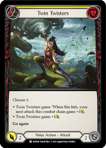 Everfest (1st Edition) - EVR048 : Twin Twisters (Yellow) (Non Foil) (7518882726135)