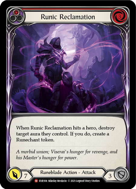 Everfest (1st Edition) - EVR104 : Runic Reclamation (Red) (Non Foil) (7517594026231)