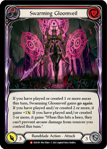 Everfest (1st Edition) - EVR105 : Swarming Gloomveil (Red) (Non Foil) (7517595894007)