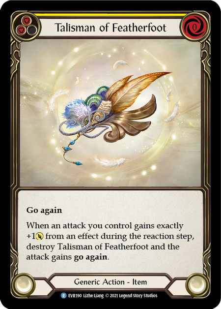 Everfest (1st Edition) - EVR190 : Talisman of Featherfoot (Yellow) (Non Foil)