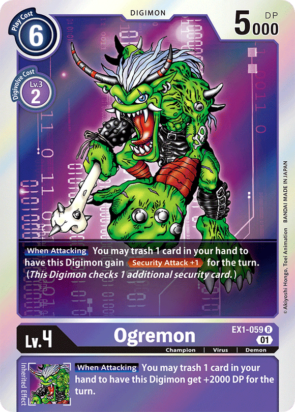 Digimon - Battle Of Omni - EX1-059 : Ogremon (Rare) (7828656390391)