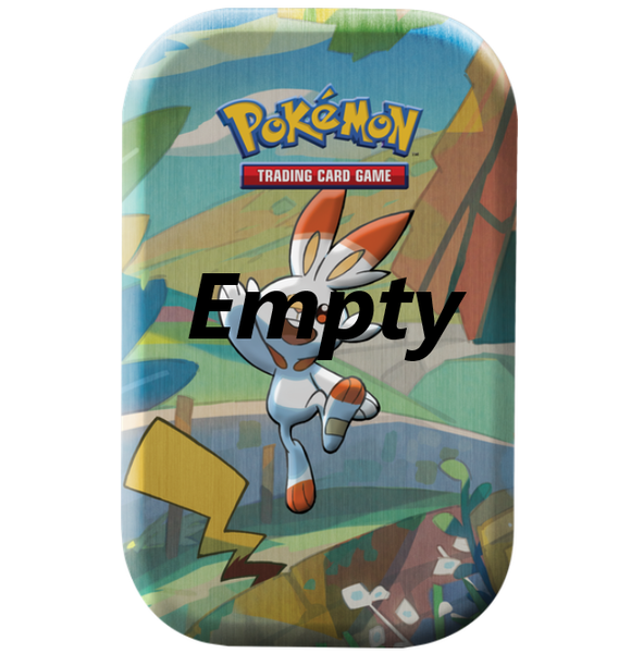 Pokemon - *Empty* Storage Tin - Scorbunny & Pikachu - Mini Tin (6124116377766)