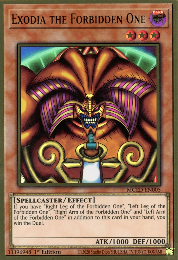 Maximum Gold - MGED-EN005 : Exodia the Forbidden One (Premium Gold Rare) - 1st Edition (7810749726967)