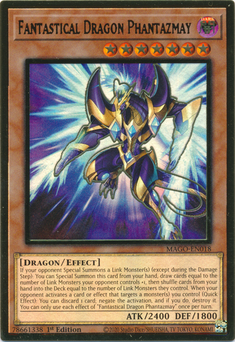 Maximum Gold - MAGO-EN017 : Fantastical Dragon Phantazmay (Premium Gold Rare) - 1st Edition (7810633269495)