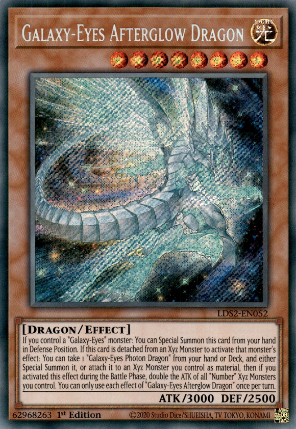 Legendary Duelist, Season 2 - LDS2-EN052 : Galaxy-Eyes Afterglow Dragon (Secret Rare) (7512273125623)