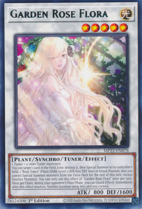 Tin of the Pharaoh's Gods - MP22-EN078 : Garden Rose Flora (Rare) - 1st Edition (7785970827511)