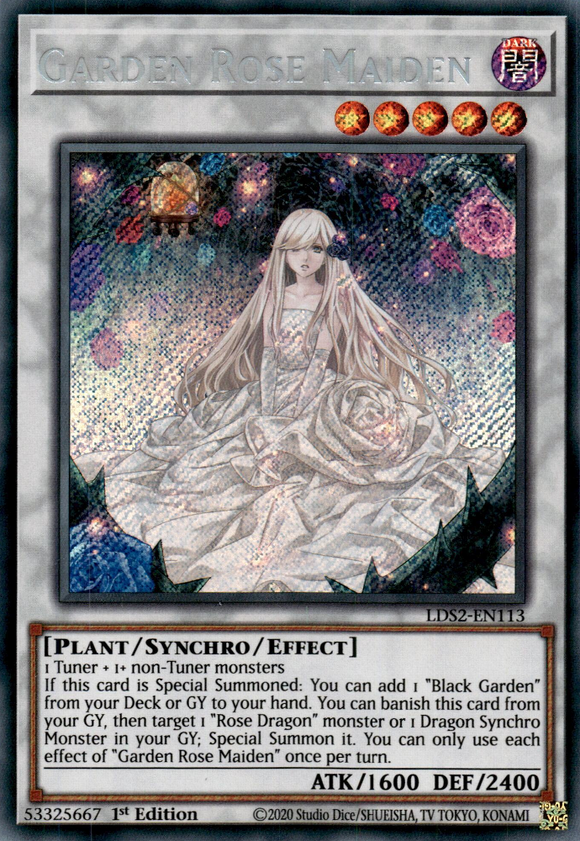 Legendary Duelist, Season 2 - LDS2-EN113 : Garden Rose Maiden (Secret Rare) (7512277025015)