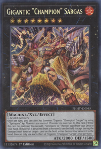 Photon Hypernova - PHHY-EN045 : Gigantic "Champion" Sargas (Secret Rare) - 1st Edition (7889679778039)